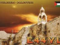 E44YL  - SSB Year: 2016 Band: 15, 17m Specifics: Bethlehem, West Bank