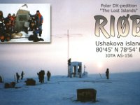 RI0B (F)  - CW - SSB Year: 2001 Band: 15, 17, 20, 30m Specifics: IOTA AS-156 Ushakova island