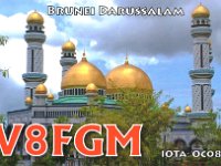 V8FGM  - CW Year: 2008 Band: 20m Specifics: IOTA OC-088 Borneo island
