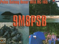9M8PSB  - CW - SSB Year: 2004 Band: 17m Specifics: IOTA OC-165 Satang Besar island