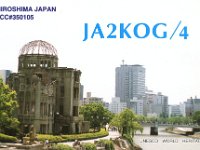 JA2KOG/4  - CW Year: 2001 Band: 12m Specifics: IOTA AS-007 Honshu island. Hiroshima prefecture