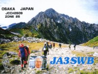 JA3SWB  - CW Year: 2001 Band: 10m Specifics: IOTA AS-007 Honshu island. Osaka prefecture