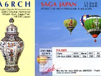 JA6RCH  - CW Year: 2004, 2006 Band: 12, 17m Specifics: IOTA AS-077 Kyushu island. Saga prefecture