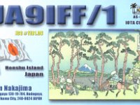 JA9IFF/1  - CW Year: 2001 Band: 10m Specifics: IOTA AS-007 Honshu island. Kanagawa prefecture
