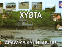 XY0TA  - CW Year: 2002 Band: 20m Specifics: IOTA AS-165 Apaw-ye Kyun island