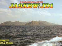 JD1/JA9XBW  - CW Year: 2002 Band: 12m Specifics: IOTA AS-031 Haha island