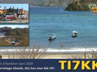 TI7KK  - CW Year: 2009 Band: 30m Specifics: IOTA NA-191 San Jose island