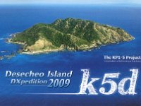 K5D  - CW - SSB Year: 2009 Band: 17, 20, 30m Specifics: IOTA NA-095 Desecheo island