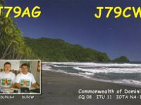 J79AG | J79CW  - CW Year: 2005 Band: 17m | 15, 17, 20m Specifics: IOTA NA-101 mainland Dominica