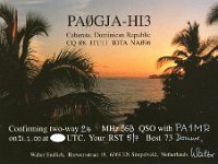 HI3/PA0GJA  - SSB Year: 2000 Band: 10, 12m Specifics: IOTA NA-096 Hispaniola island