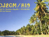 HI9/DJ2GM  - CW Year: 2001 Band: 15, 17m Specifics: IOTA NA-096 Hispaniola island