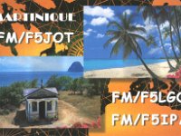 FM/F5IPA  - SSB Year: 2000 Band: 10, 17m Specifics: IOTA NA-107 mainland Martinique