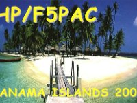 HP3/F5PAC | HP4/F5PAC (F)  - SSB Year: 2003 Band: 15m | 10, 15m Specifics: IOTA NA-071 Boca Brava island | IOTA NA-088 Bastimentos island
