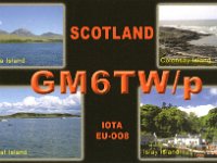 GM6TW/p  - CW - SSB Year: 2004 Band: 10, 12, 15, 17, 20, 40m Specifics: IOTA EU-008 Jura island