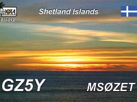 GZ5Y (F)  - SSB Year: 2013 Band: 10m Specifics: IOTA EU-012 Shetland island