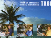TX8B  -  CW Year: 2013 Band: 20m Specifics: IOTA OC-032 Grande Terre island
