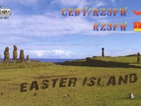 CE0Y/RZ3FW  - CW Year: 2015 Band: 12, 17m Specifics: IOTA SA-001 Easter island