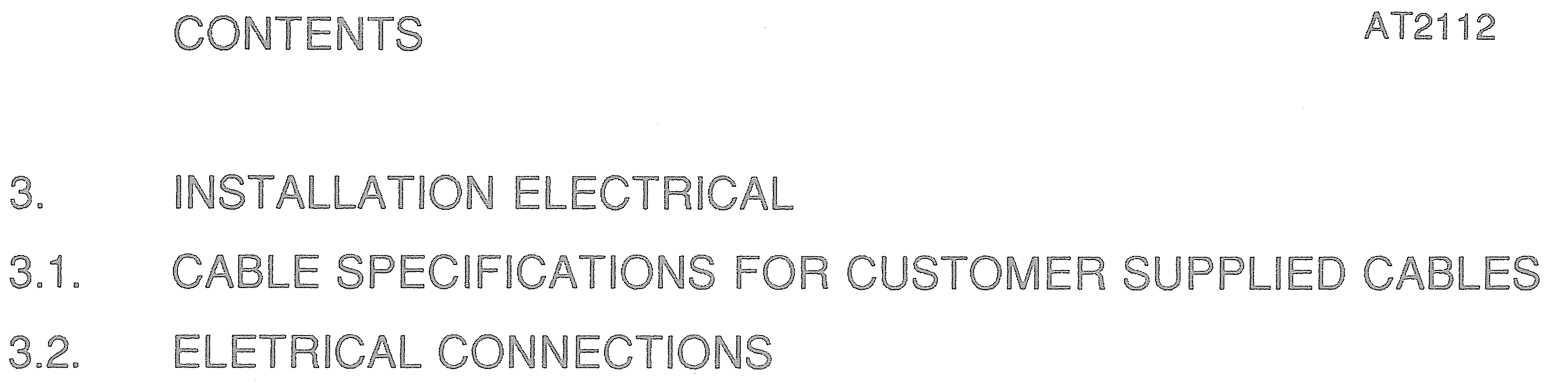 Sailor AT2112 Electrical installation plan