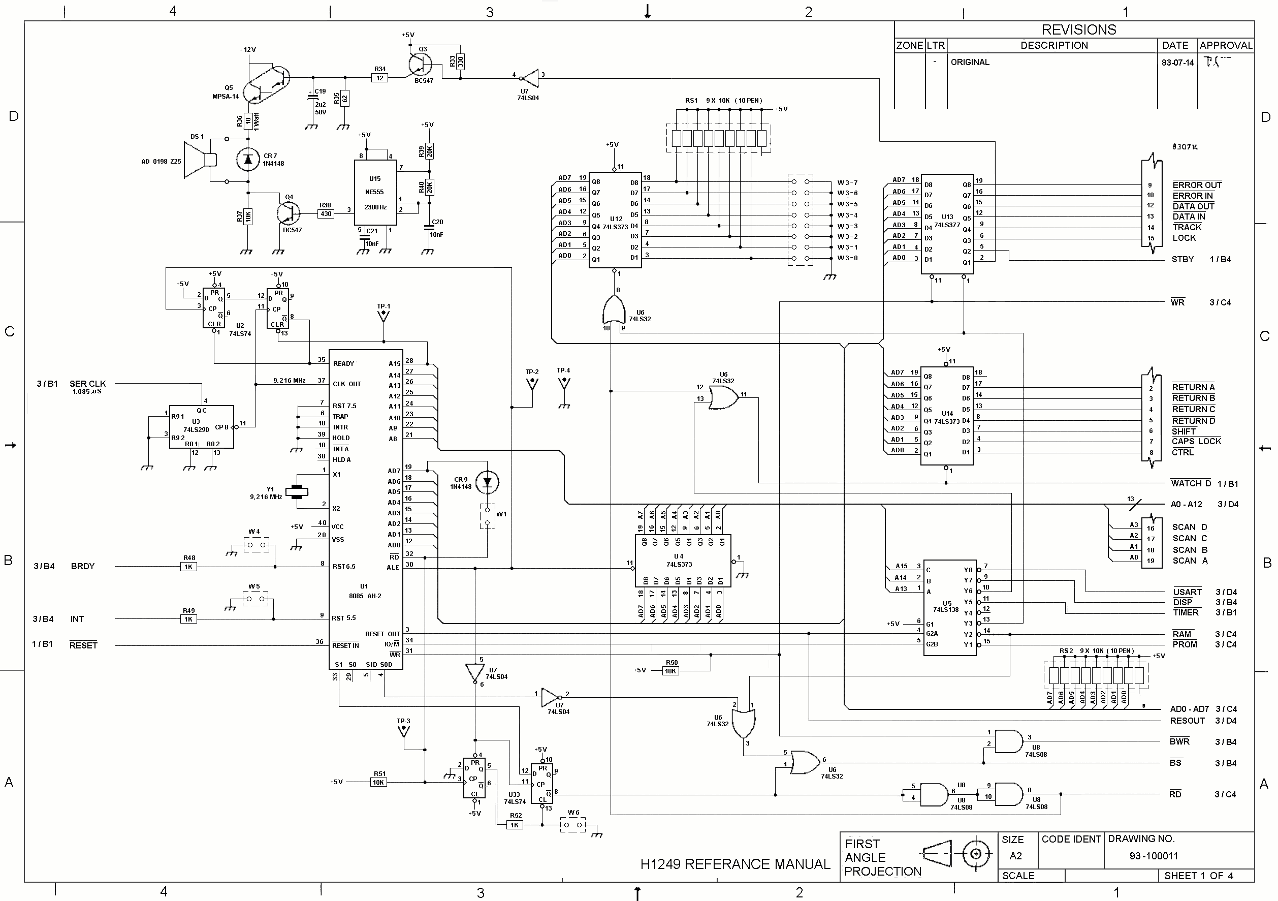 drawing display processor sheet 1 of 4