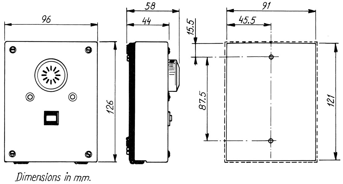 Telex alarm unit