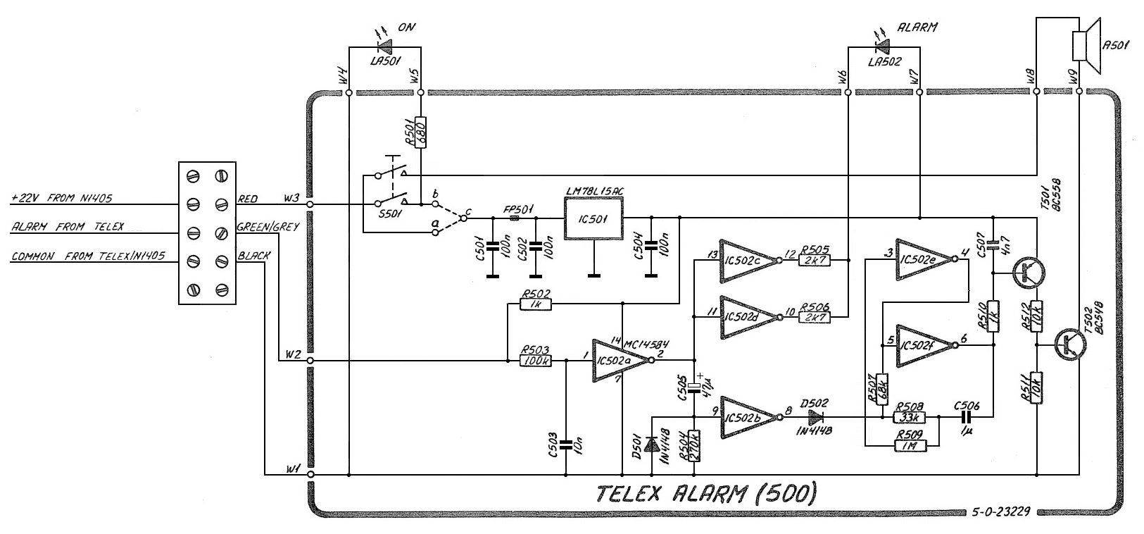 H1231_Alarm_unit_drawing