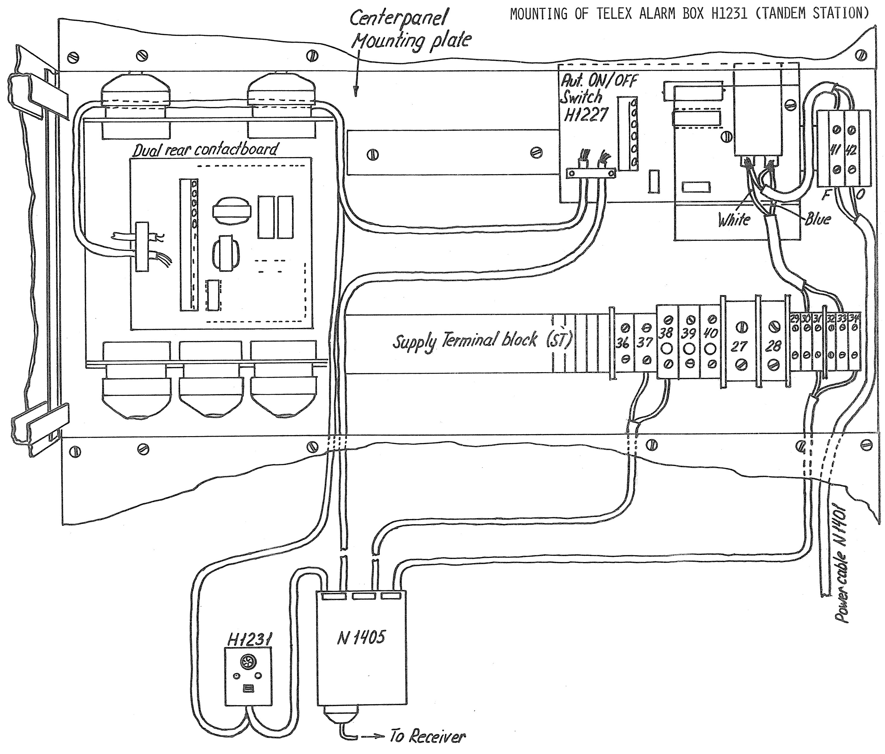 H1240_Mounting_of_TELEX_Alarm_box_H1231_at_Tandem_station