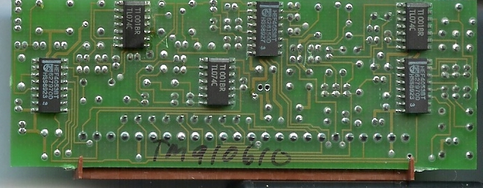 PCB on connector J8 back