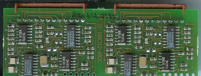 PCB on connector J9-J10 and J11-J12 back