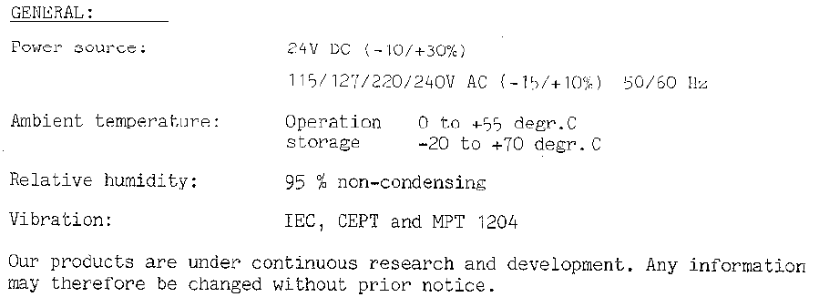 Radiotelex specifications page-2