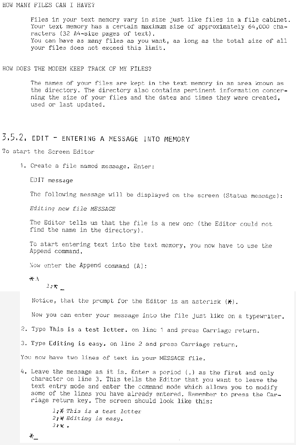 Radiotelex Usin the modem page-16