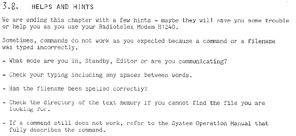 Radiotelex Usin the modem page-4