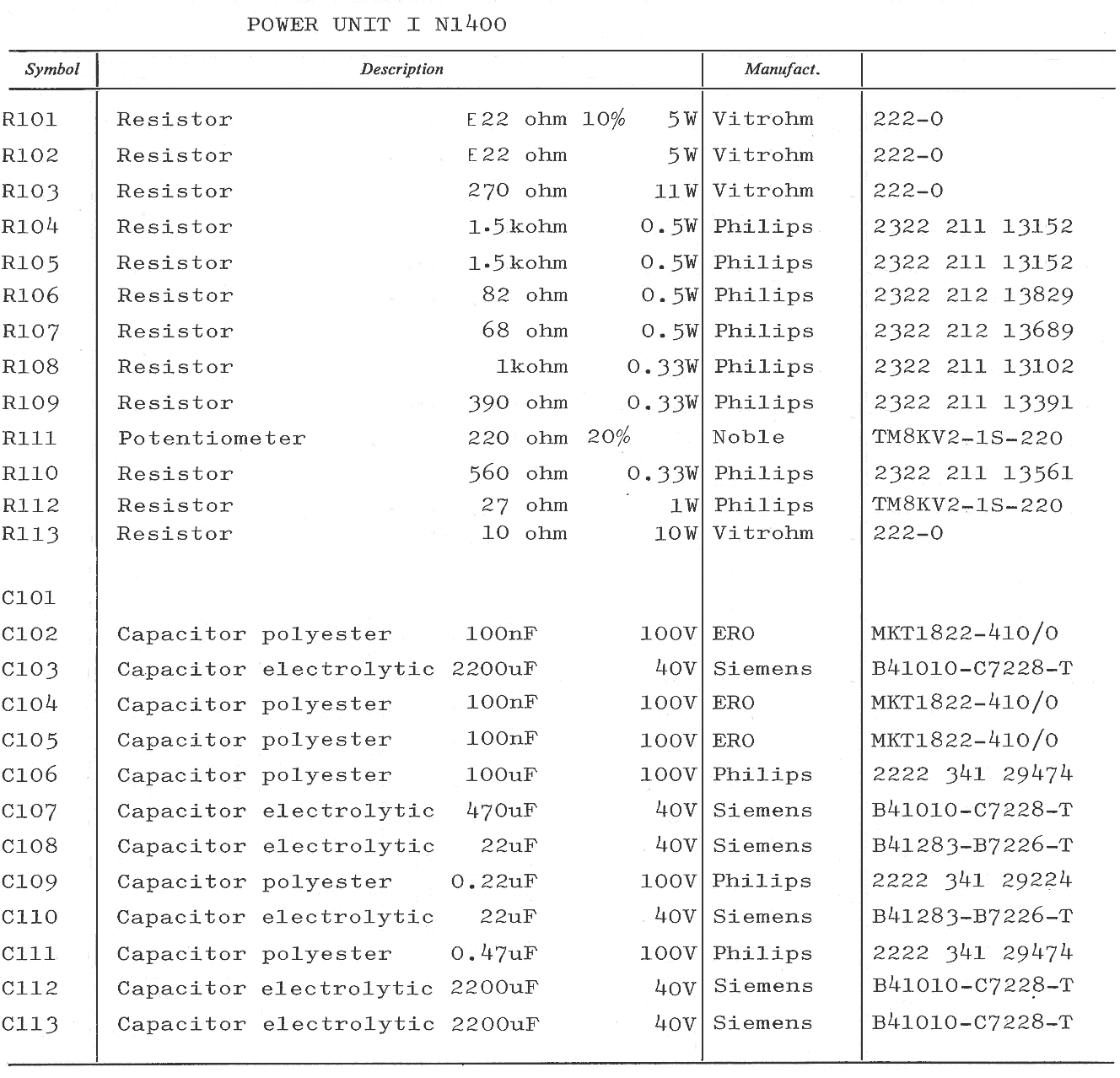 Sailor N1400 part list-100 page-1