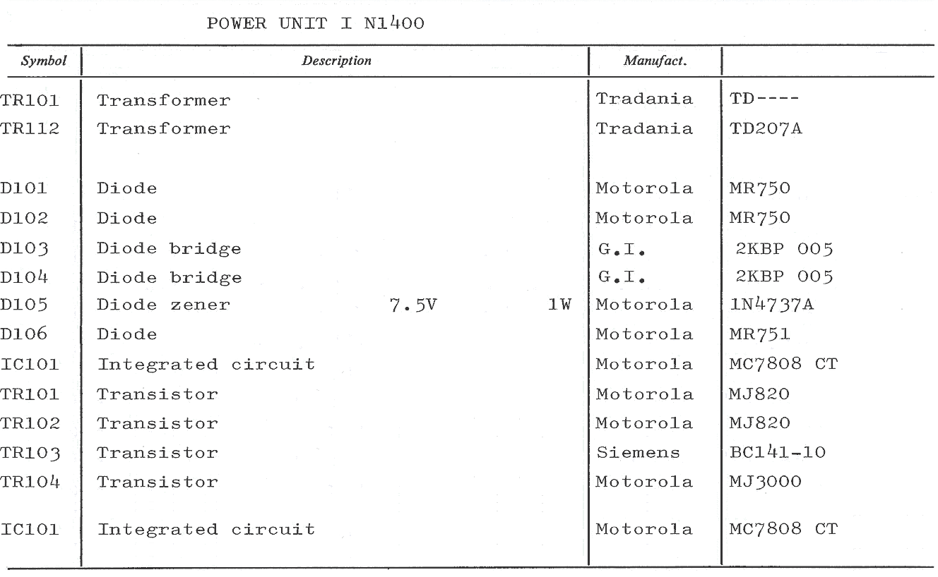 Sailor N1400 part list-100 page-2