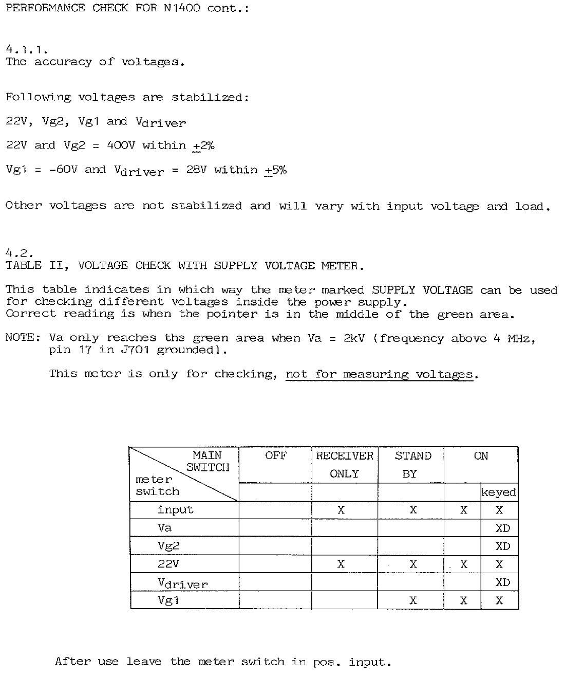 Sailor N1400 Performance check page-13