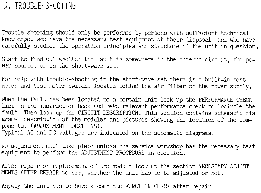 Sailor N1400 Trouble shooting page-11