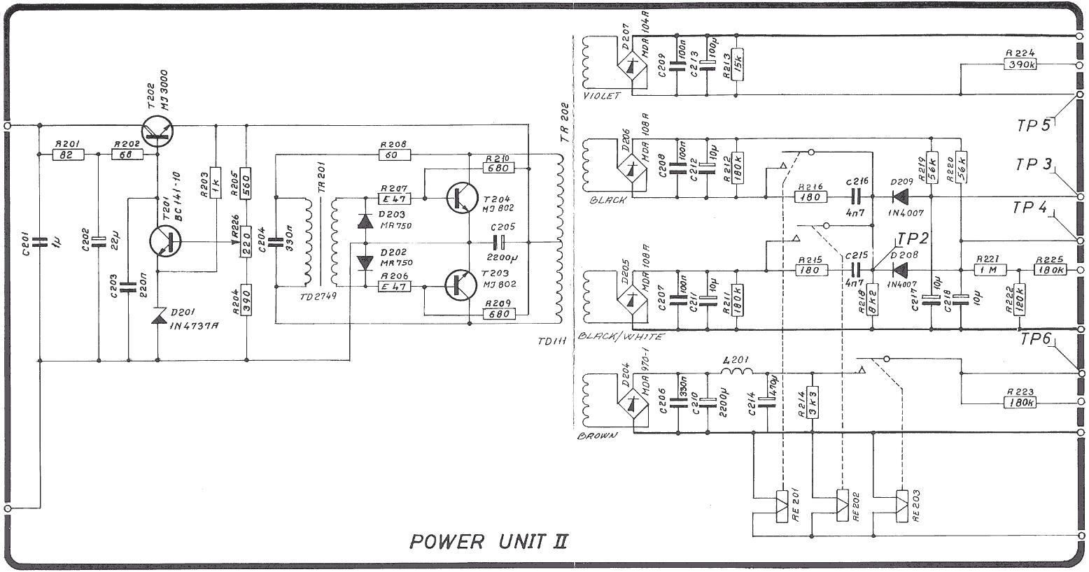 Sailor N1401 Power unit-2 Drawing