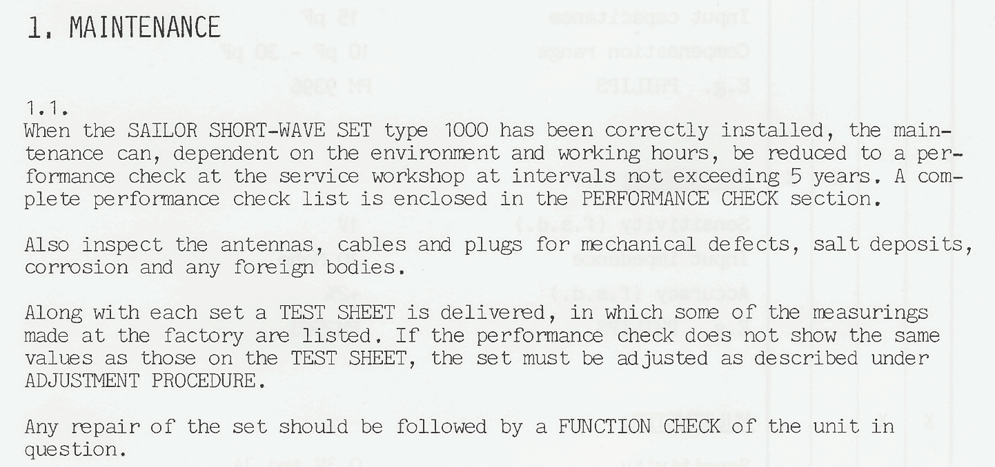 Sailor N1401 Maintenance page-6