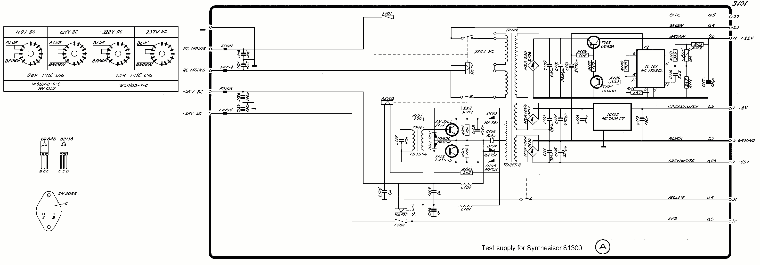 Sailor N1402 schema