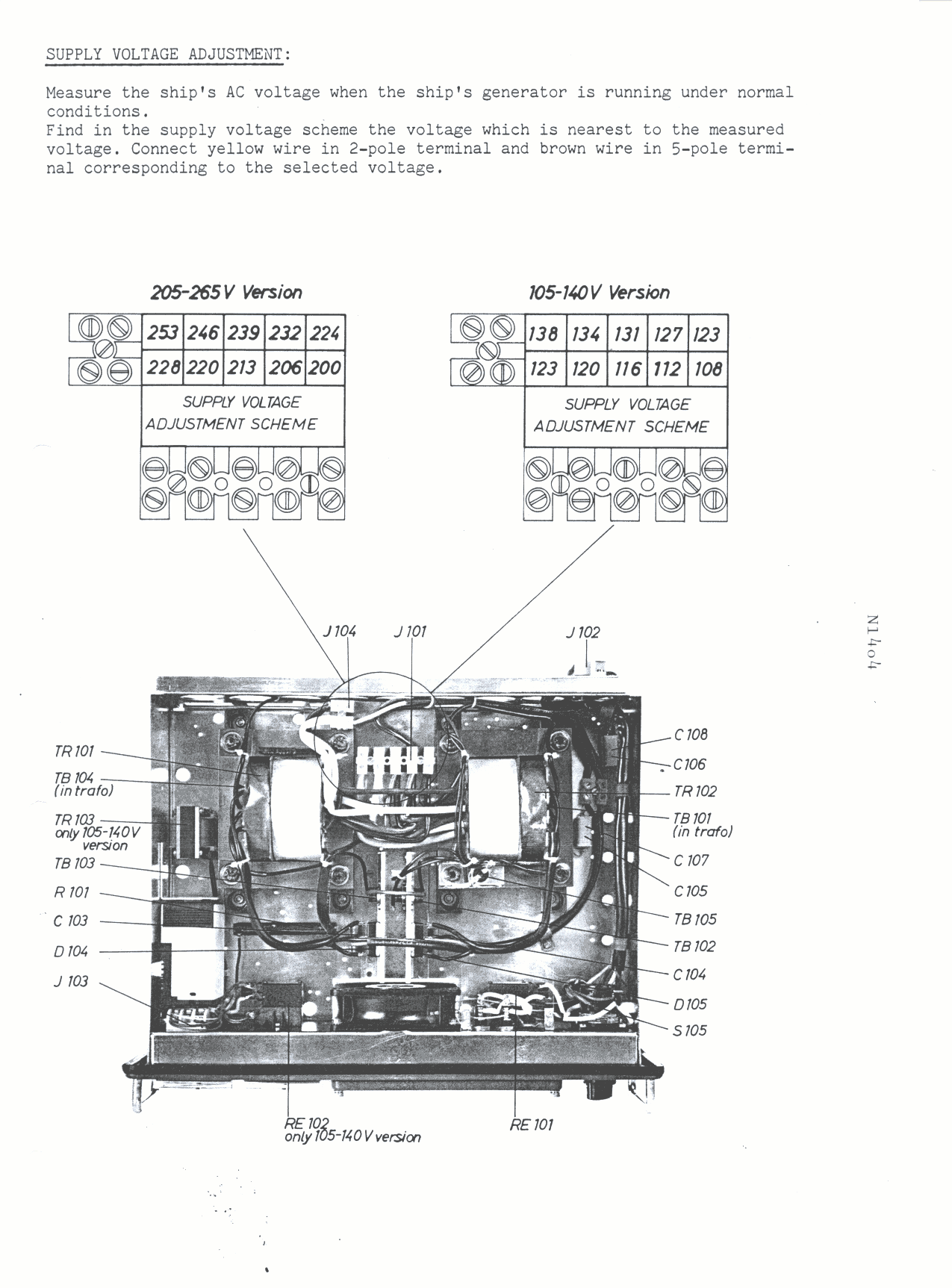 Sailor N1404 Instructions page 6