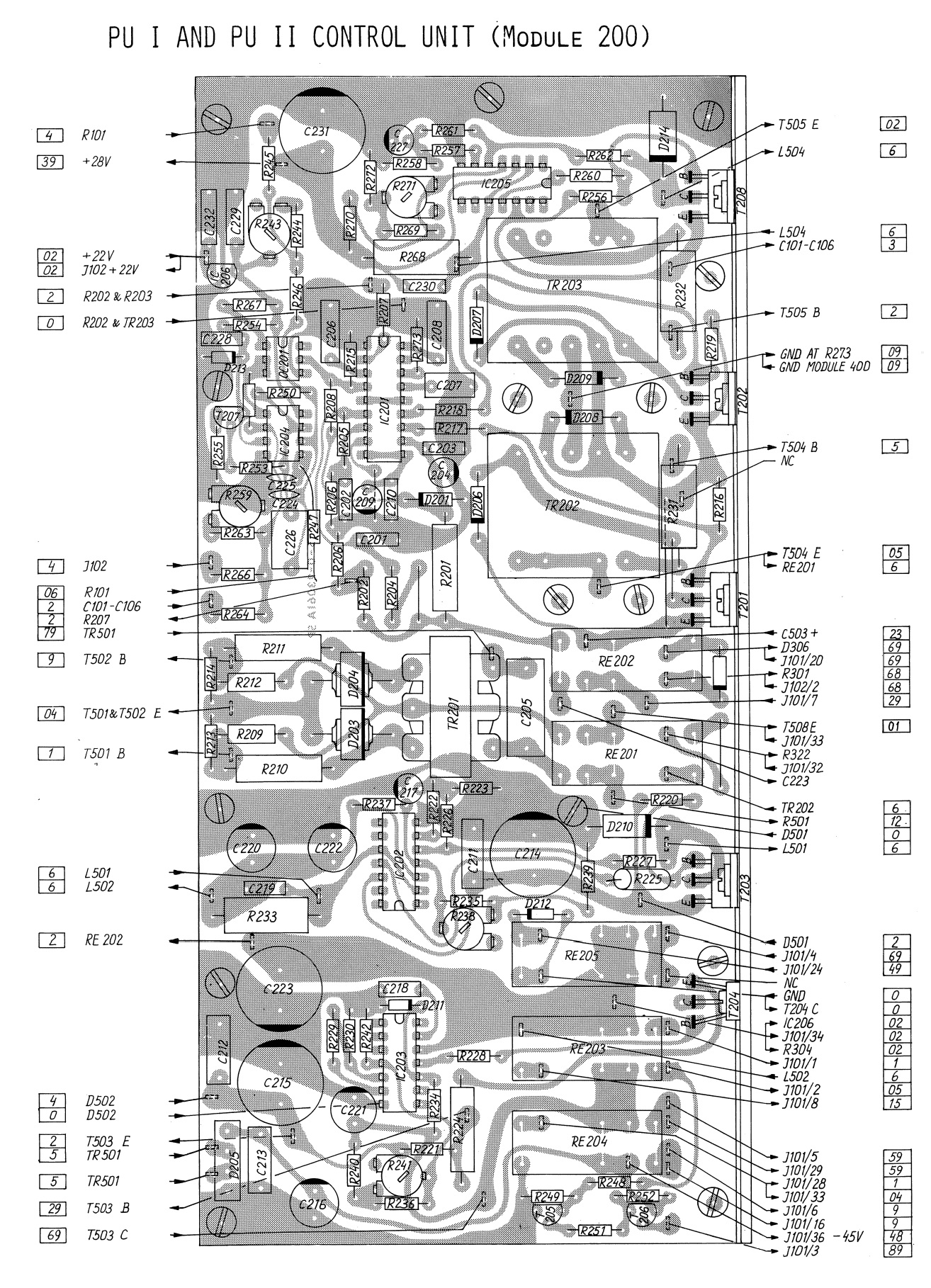 Sailor N1407 PU-1 and PU-2 control unit-200