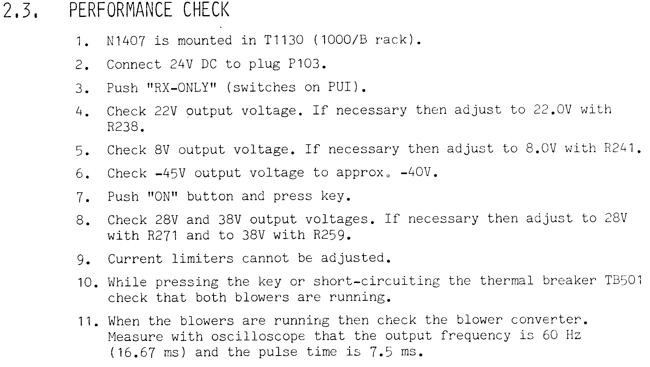 Sailor N1407 Performance check