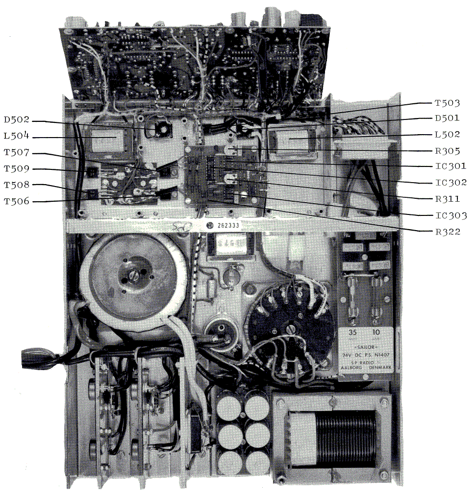 Sailor N1407 internal view 1