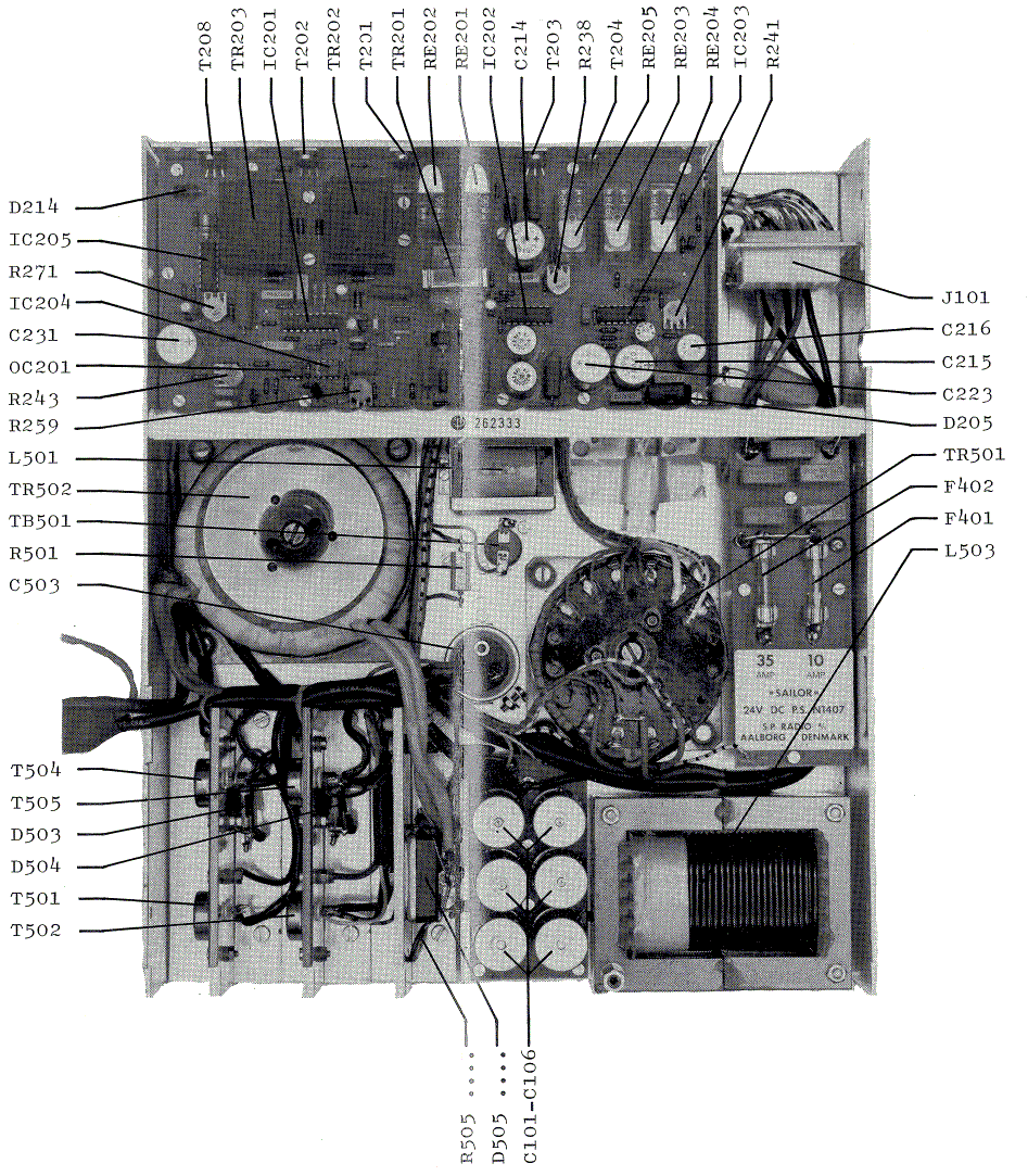 Sailor N1407 internal view 2