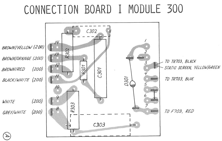 Sailor N1409 Connection board view 300