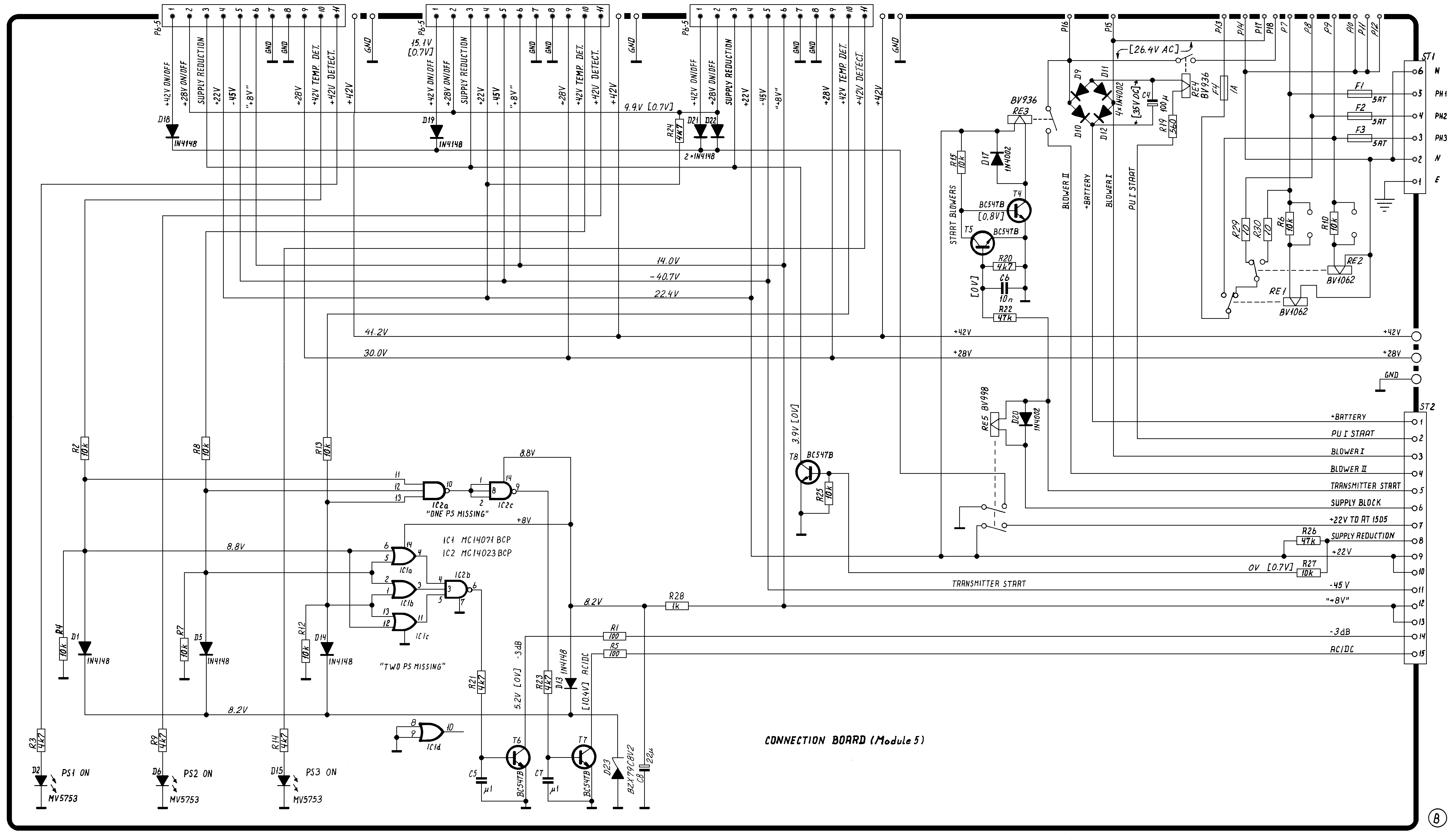 Sailor N1410 Connection board schema module 5