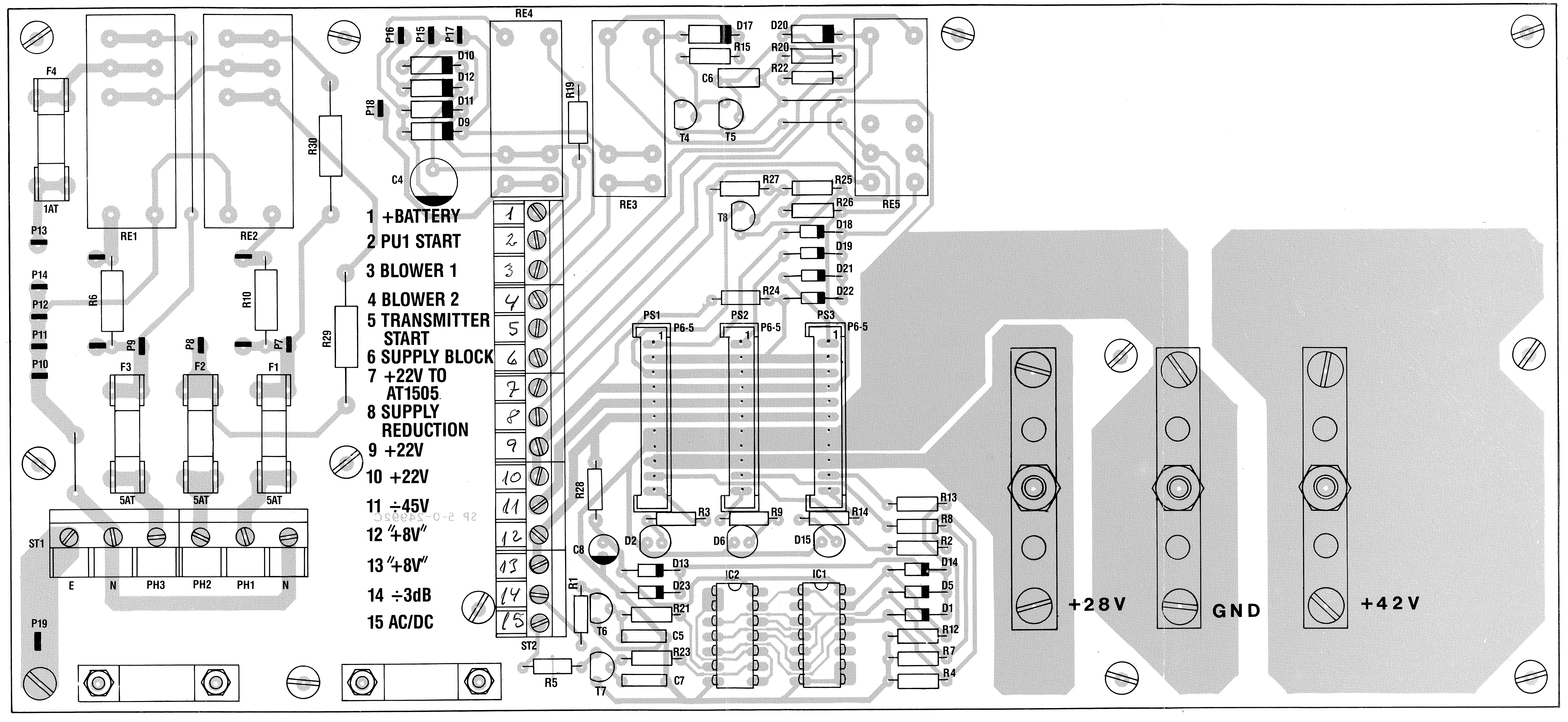 Sailor N1410 Connection board view module 5