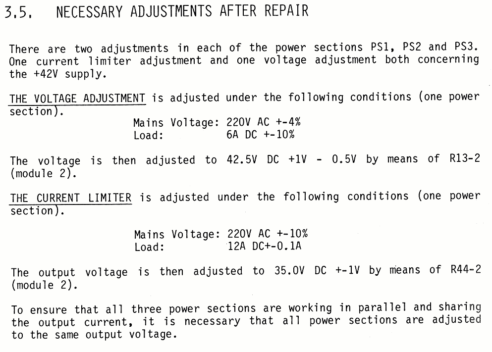 Sailor N1410 Necessary adjustments after repair