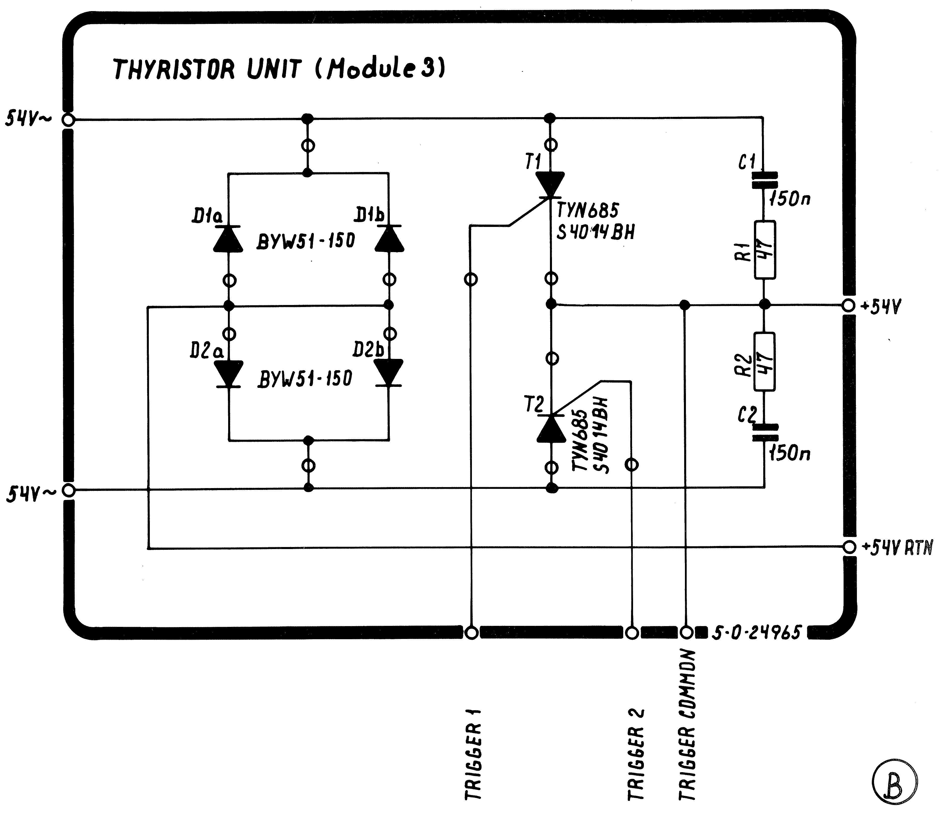 Sailor N1410 Thyristor schema module 3