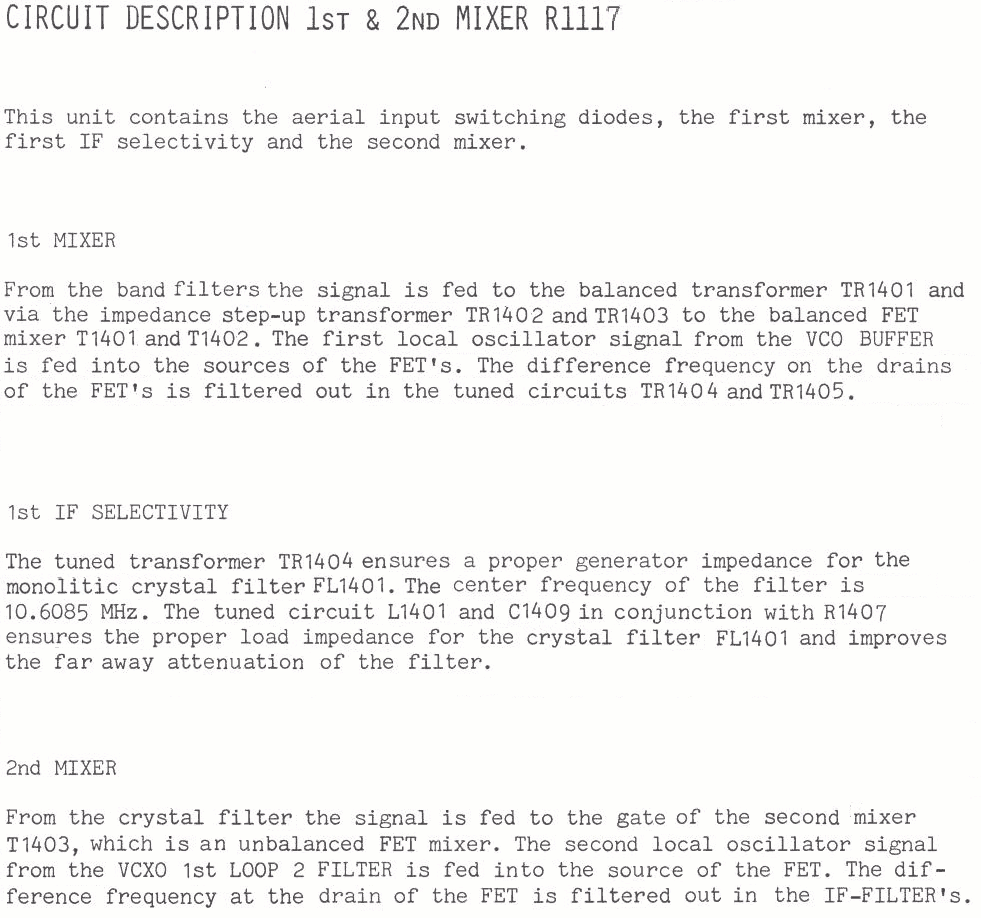 Sailor R1117 1st and 2nd mixer page-1