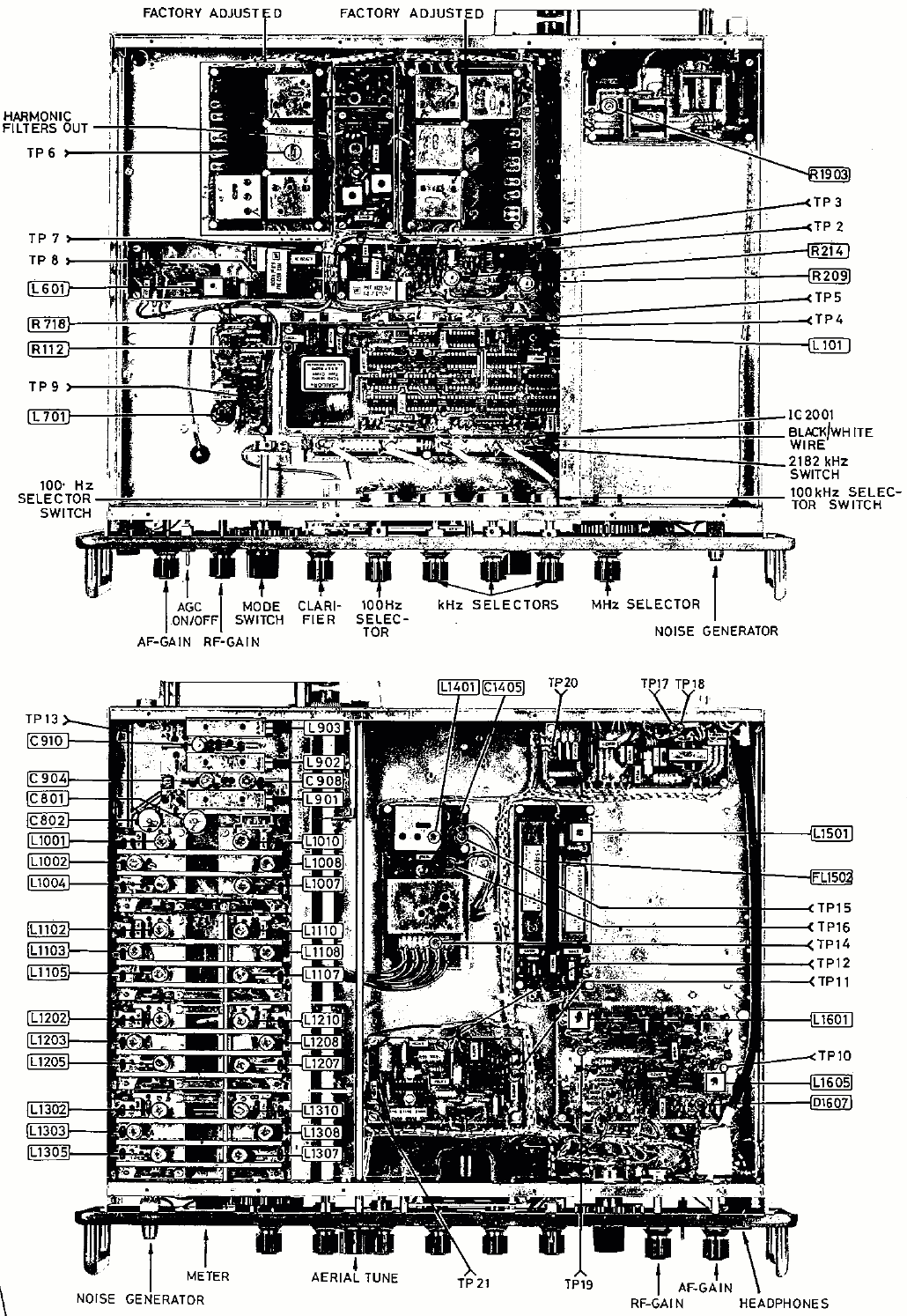 Sailor R1117 Adjustment locations page-1